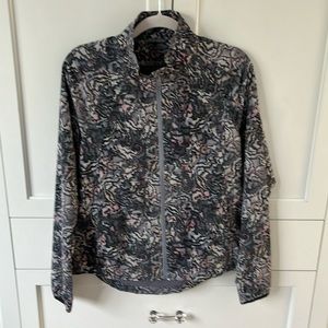 Athleta full zip printed jacket